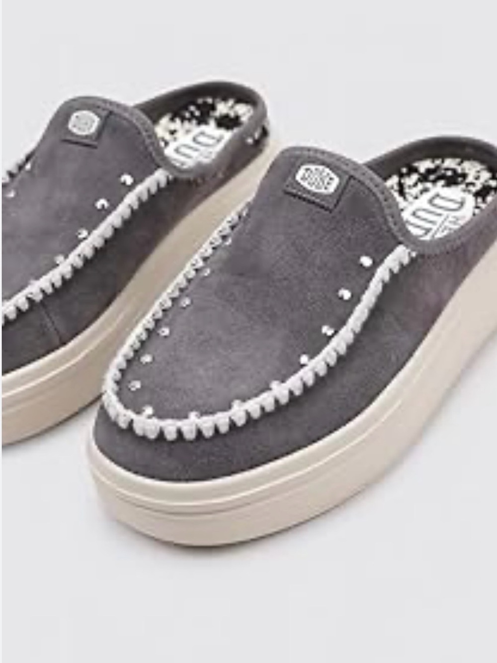 Dude Austin Lift Western Suede Platform Slip-On Shoes  Women’s 8.0 NWOB